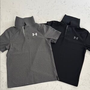 2 Under Armour Kids Golf Shirts